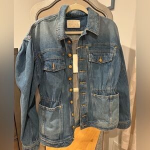 NWT Ulla Johnson denim odette jacket